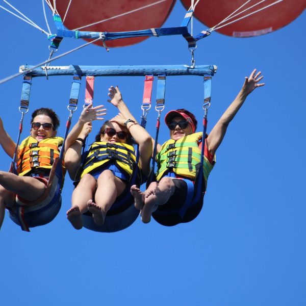 a man flying through the air